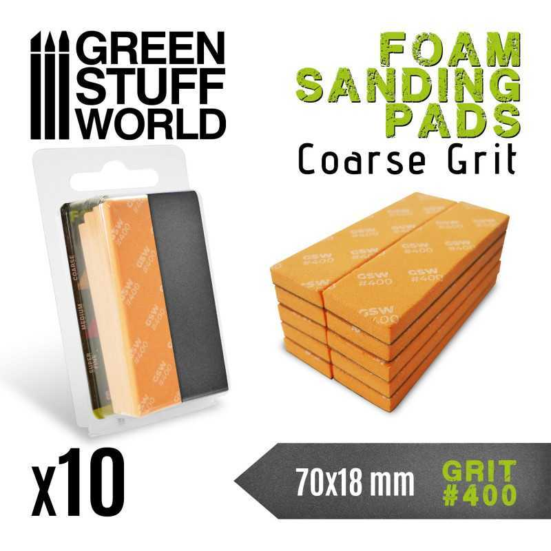 FOAM Sanding Pads - Grit #400 (foam color dark orange) (pack x10) 10770