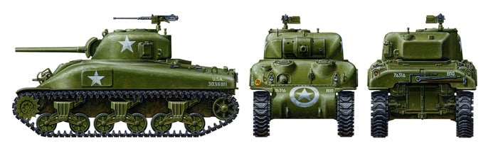 Tamiya US Medium Tank M4A1 Sherman 32523