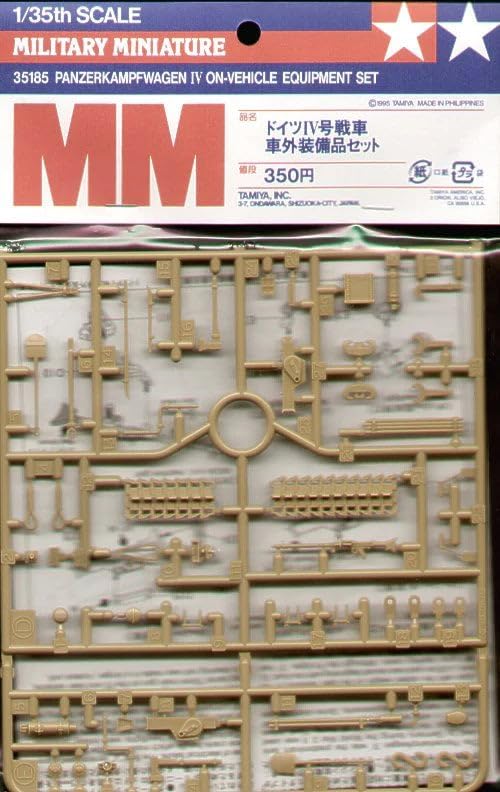 Tamiya Military Miniatures Set Panzerk Ampfwagen Iv On Vehicle Equipment 35185