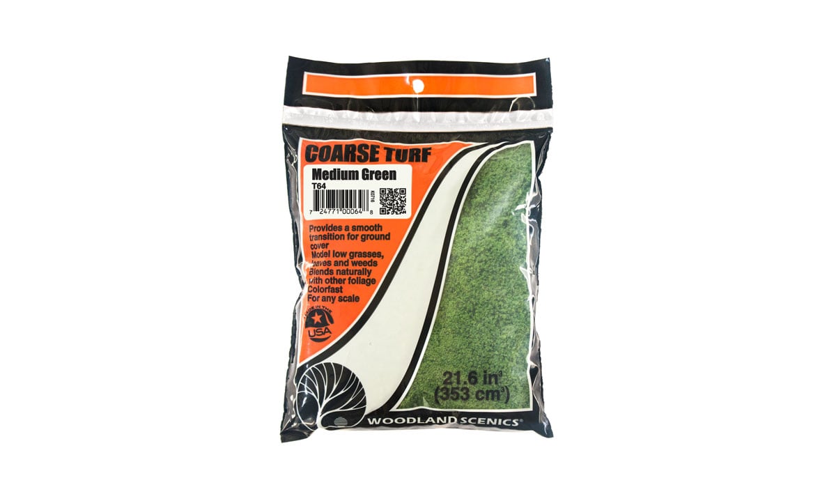 Medium Green Coarse Turf (Bag) T64