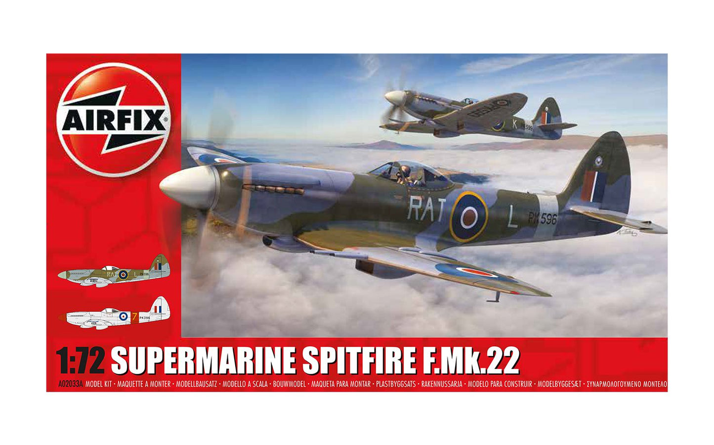 Airfix Supermarine Spitfire F.22 A02033A