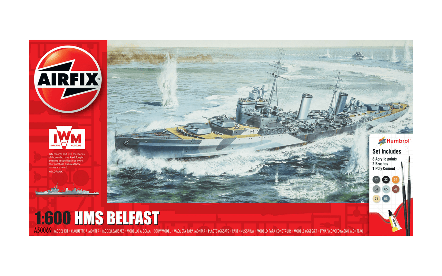 Airfix HMS Belfast Gift Set A50069