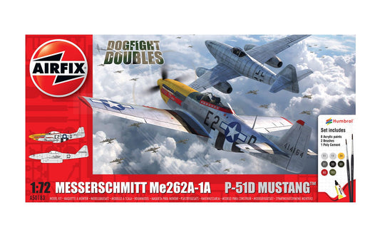 Airfix Messerschmitt Me262 & P-51D Mustang Dogfight Double A50183