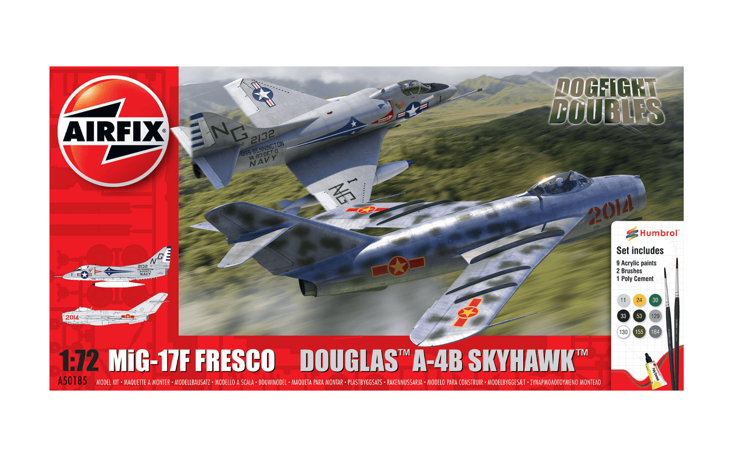 Airfix Mig 17F Fresco Douglas A-4B Skyhawk Dogfight Double A50185