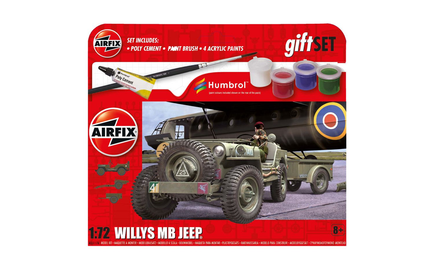 Airfix Hanging Gift Set Willys MB Jeep A55117A