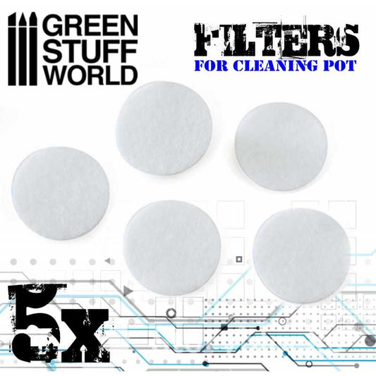 Airbrush Cleaning Pot Filters x5 2014