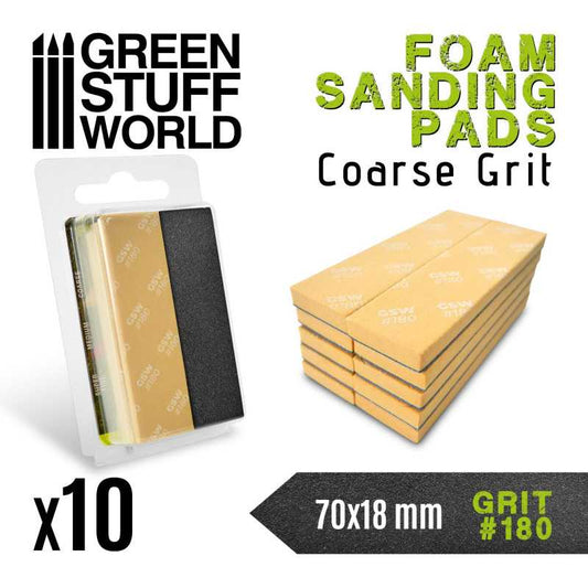 FOAM Sanding Pads - Grit #180 (color leather brown) (pack x10) 10768