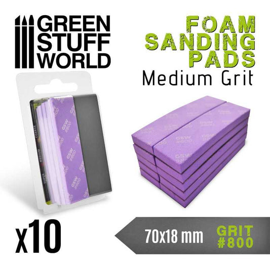 FOAM Sanding Pads - Grit #800 (foam color violet) (pack x10) 10772