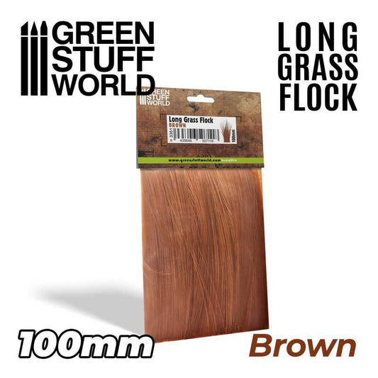 Long Grass Flock 100mm - Color BROWN