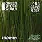 Long Grass Flock 100mm - Color Dark Green. 3347