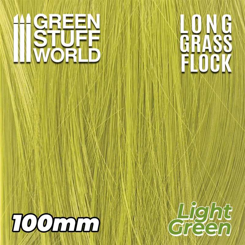 Long Grass Flock 100mm - Color Light Green