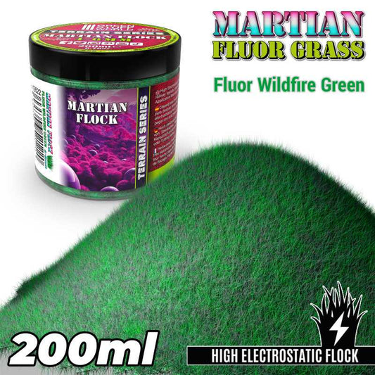 Martian Flock Fluor Wildfire Green 4-6mm 12622