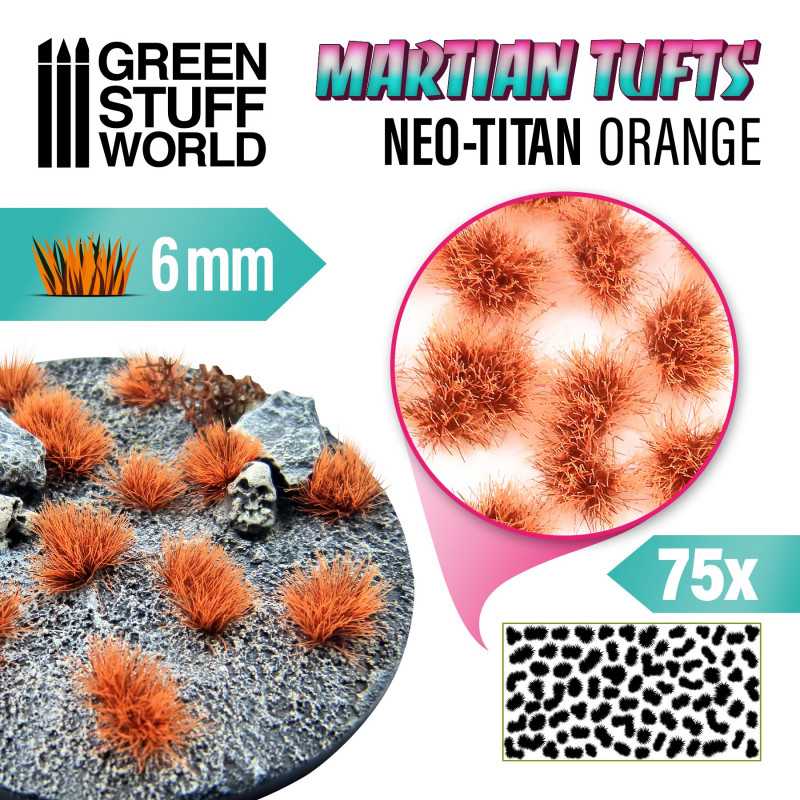 Martian Tufts 6mm - NEO-TITAN ORANGE. 10680