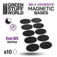 Magnetic Precut Sizes - Adhesive Oval 90x52mm