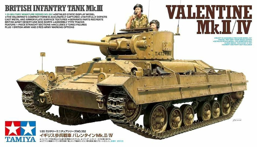 Tamiya British Infantry Tank Mk III Valentine Mk,ll\lv  35352