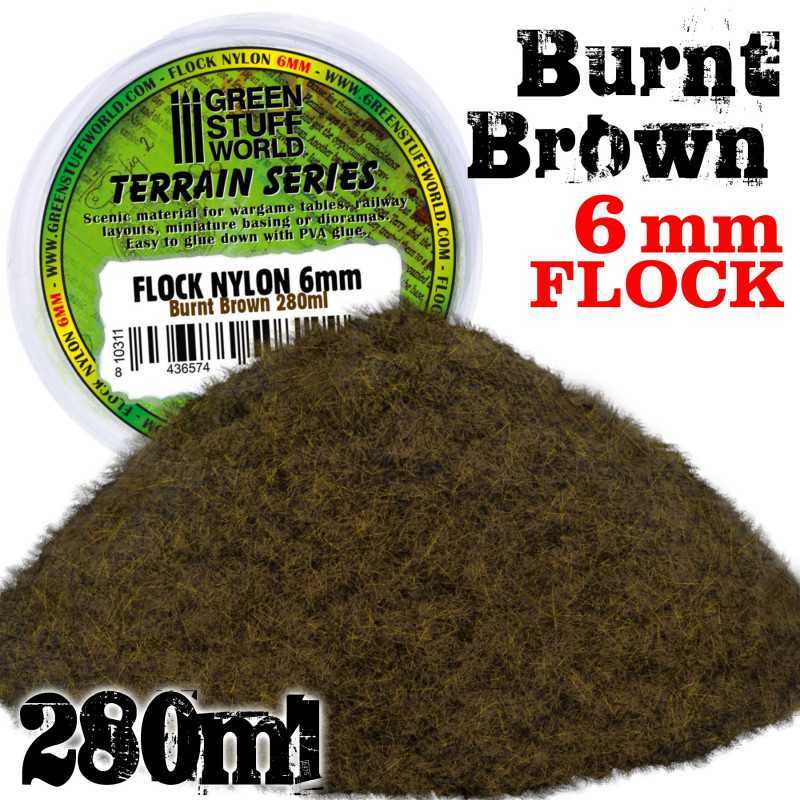 Nylon Flock XL 6mm - Burnt Brown - 280ml