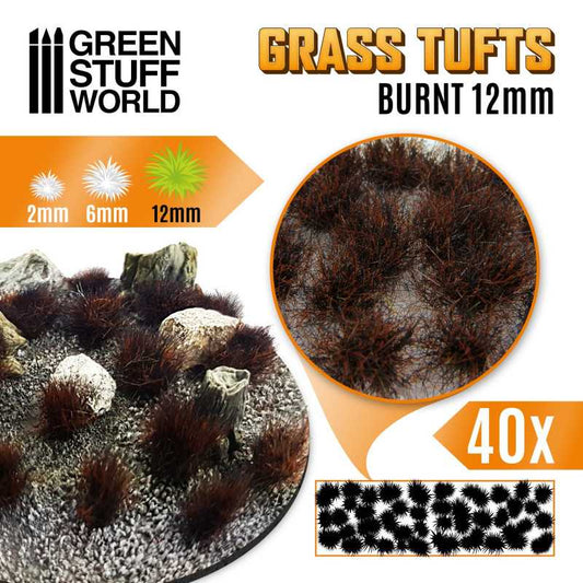 Grass TUFTs 12mm XL - MARRON QUEMADO / BURNT