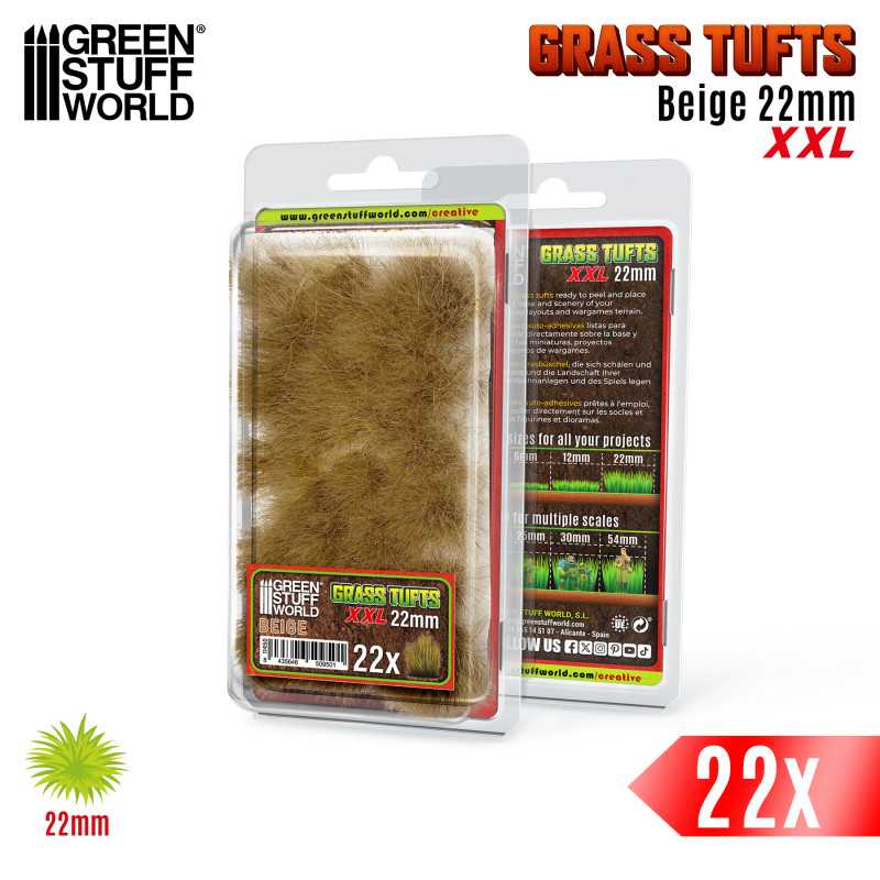 Grass TUFTs 22mm XXL - BEIGE