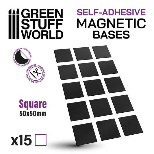 Magnetic Precut Sizes - Adhesive Squares 50x50mm