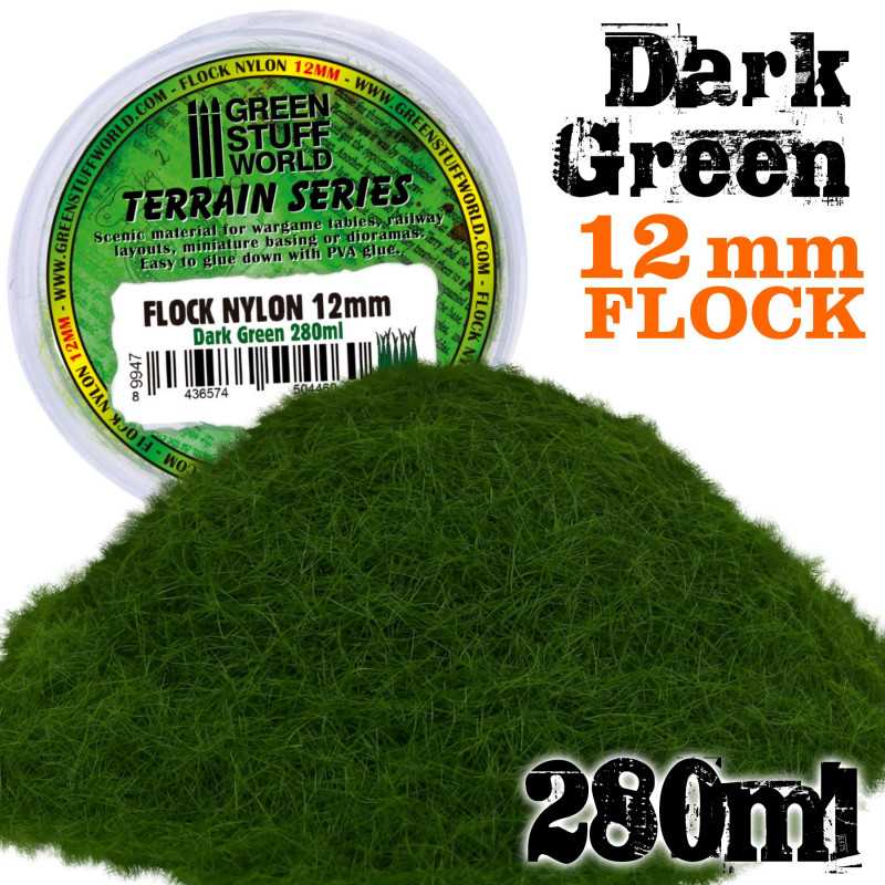 Flock Nylon Verde Oscuro / Dark Green 12mm - 280ml