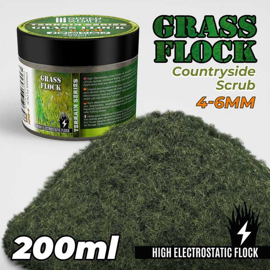 Grass Flock - COUNTRYSIDE SCRUB 4-6mm (200ml) 11158