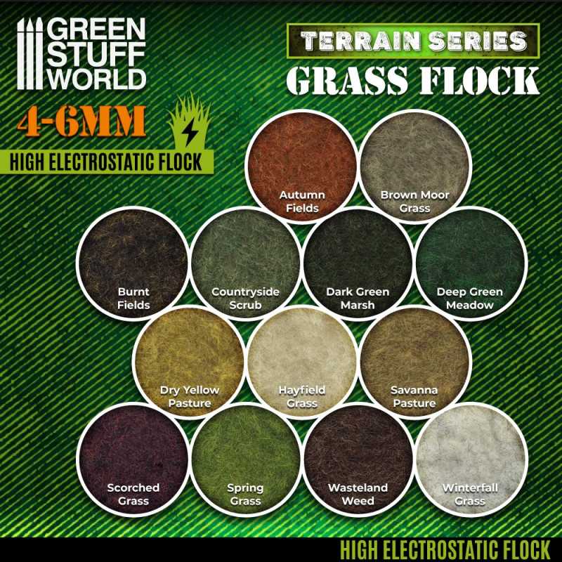 Grass Flock - DRY YELLOW PASTURE 4-6mm (200ml)