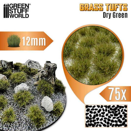 Grass TUFTs 12mm XL - DRY GREEN 12941