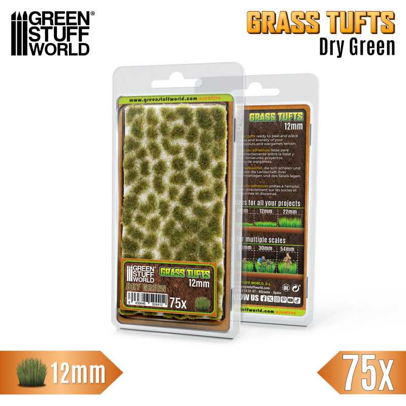 Grass TUFTs 12mm XL - DRY GREEN 12941