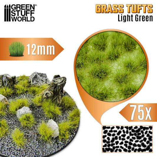 Grass TUFTs 12mm XL - VERDE CLARO / LIGHT GREEN 12943