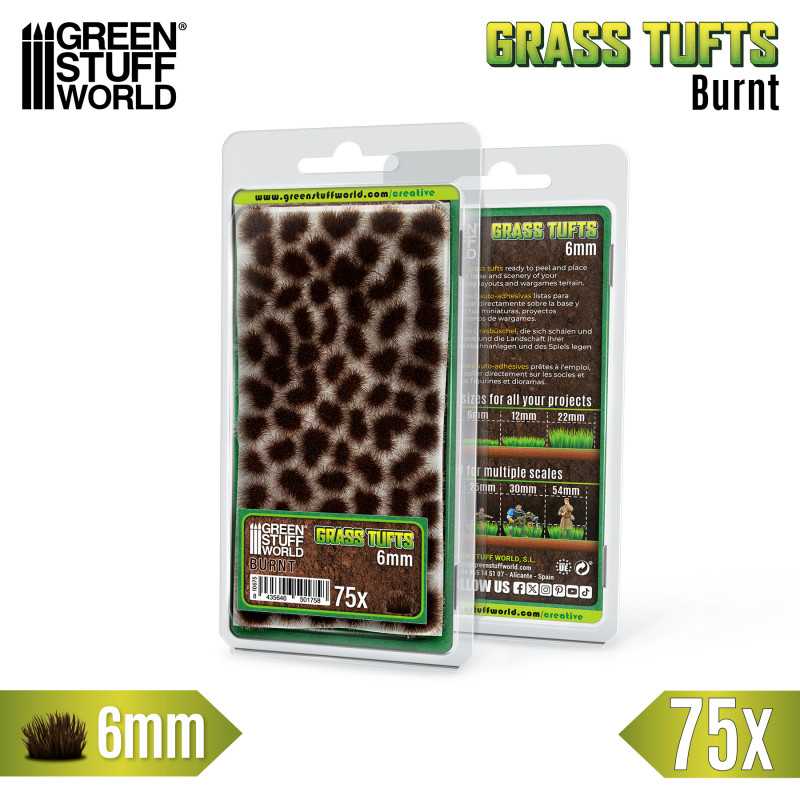 Grass Tufts 6mm Burnt 10675