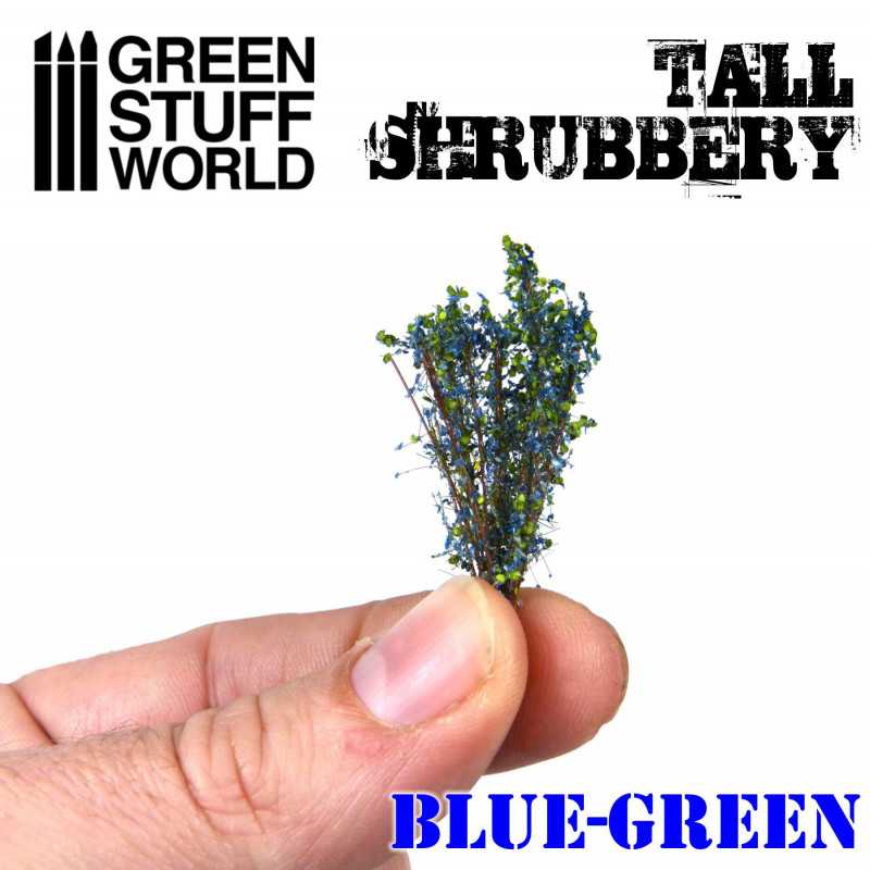 Tall Shrubbery - Blue/Green