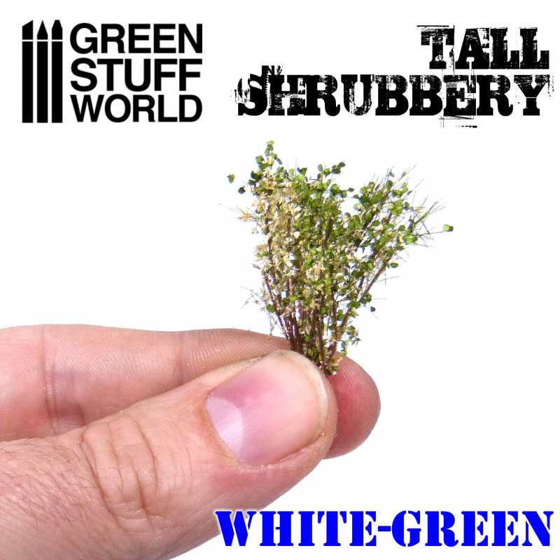 Tall Shrubbery - White/Green