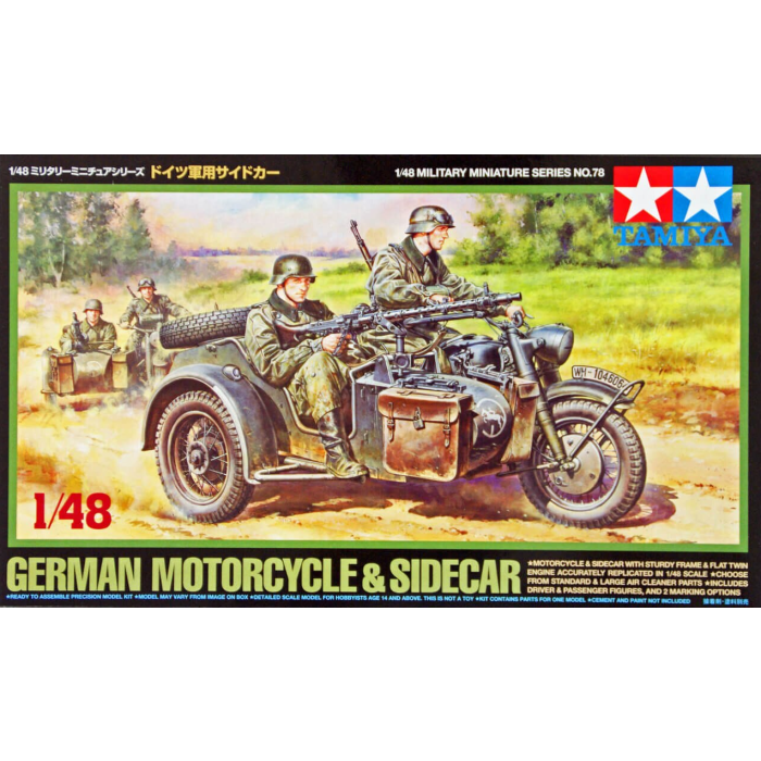 Tamiya German Motorcycle & Sidecar 32578