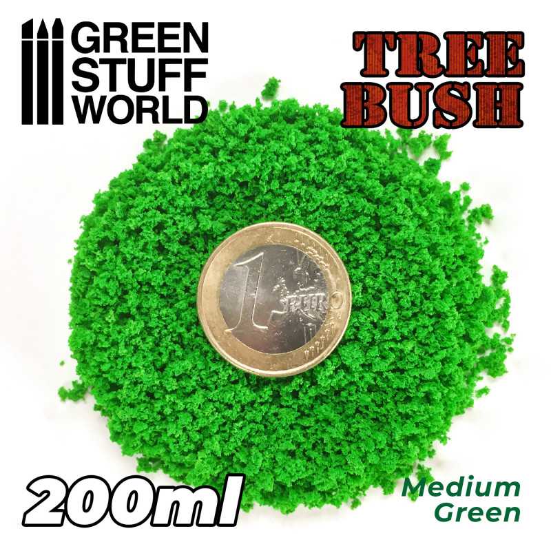 Flock Bush - Medium Green (200ml). 11184