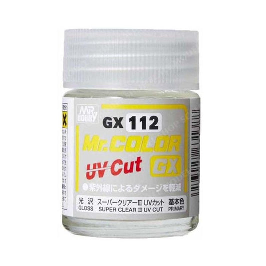 18ml GX Super Clear III UV Cut Gloss Mr Color GX112