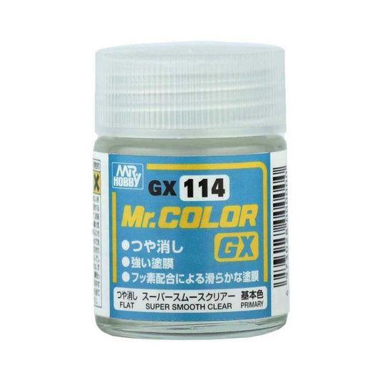 18ml GX Super Smooth Clear Flat Mr Color GX114